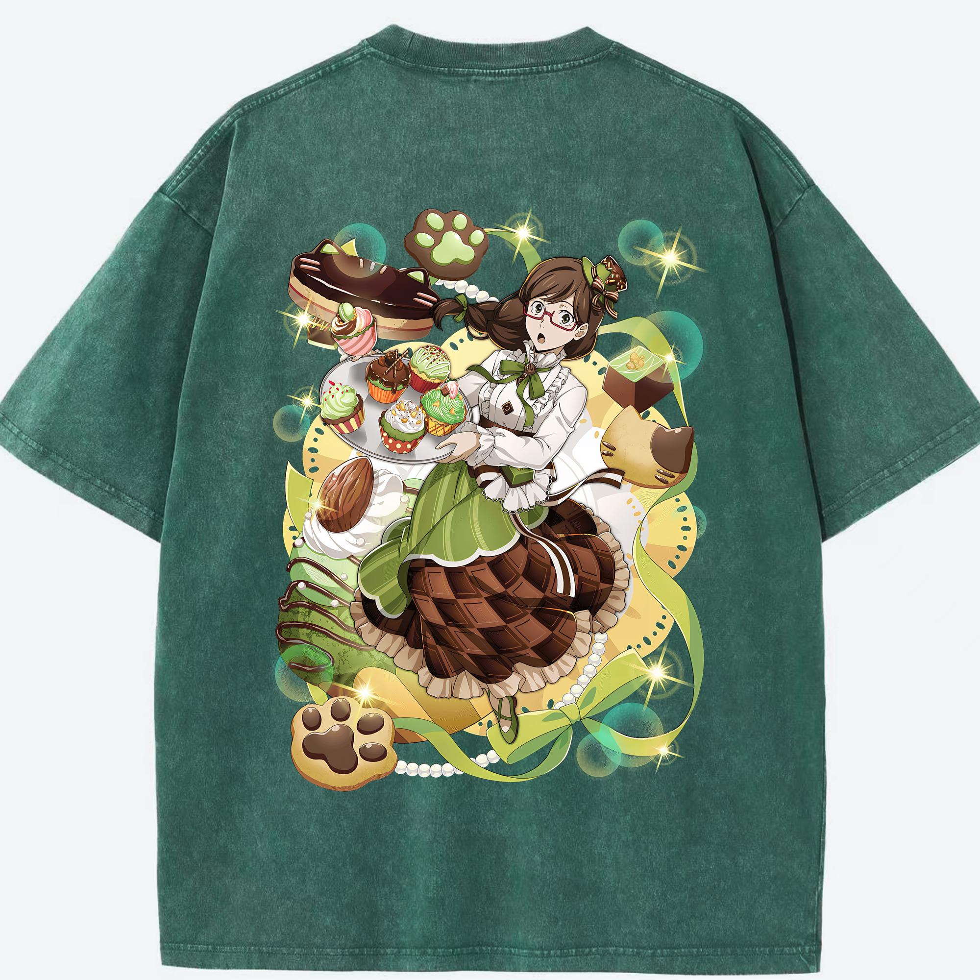 （画像用） 文豪ストレイドッグス Bungo Stray Dogs 綿100% ヴィンテージ風 半袖Tシャツ（背面プリント）